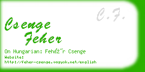 csenge feher business card